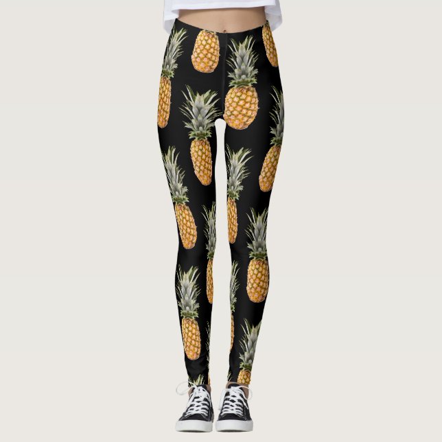 Ananasmönster Leggings (Framsida)