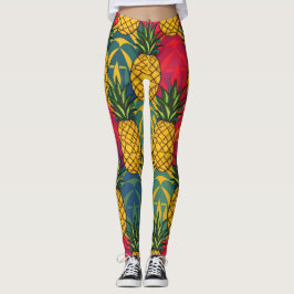 Ananasmönster leggings