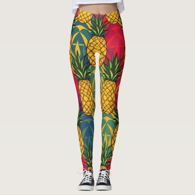 Ananasmönster  leggings (Framsida)