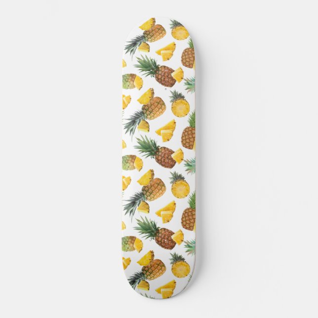 Ananasmönster Mini Skateboard Bräda 18,5 Cm (Framsida)