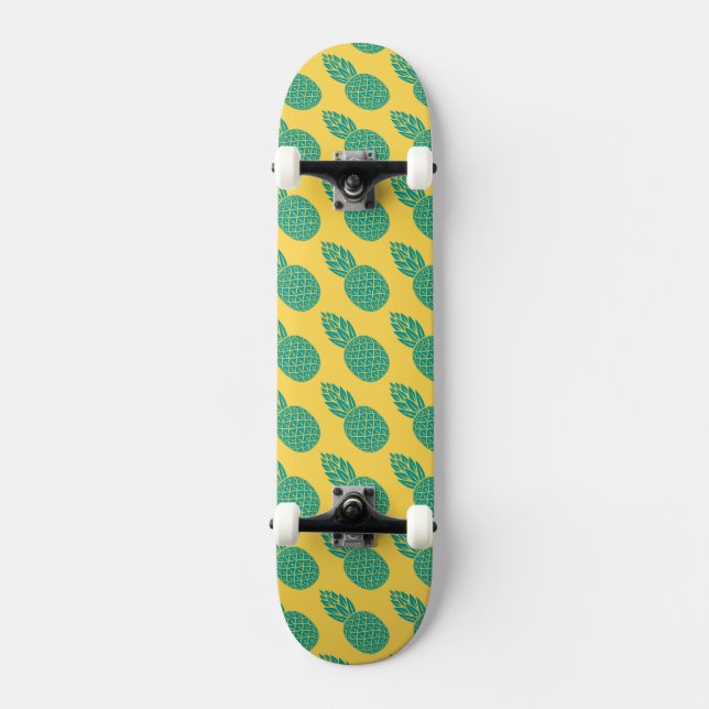 Ananasmönster Skateboard Bräda 21,5 Cm (Framsida)