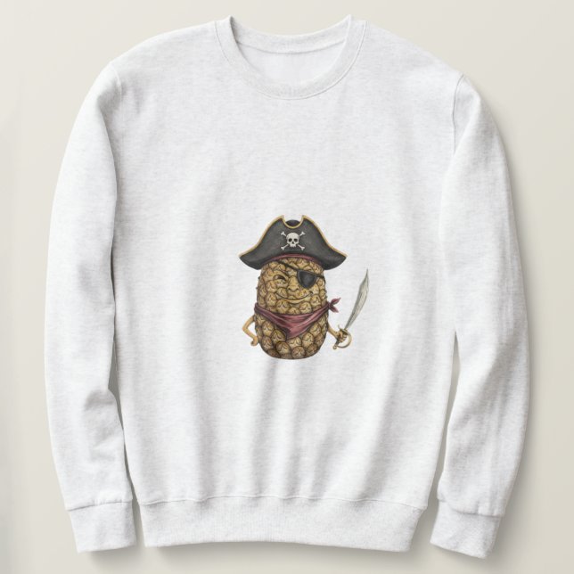Ananaspirat Lång Ärmad Tröja (Design framsida)