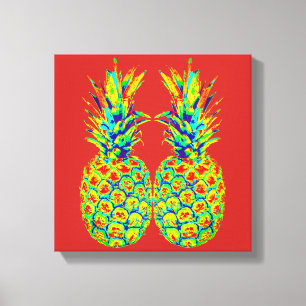 Ananaspop Art Canvastryck