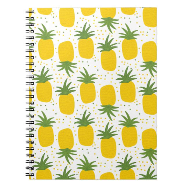 Ananasprickar: Sommarfruktsdesign Anteckningsbok (Framsidan)
