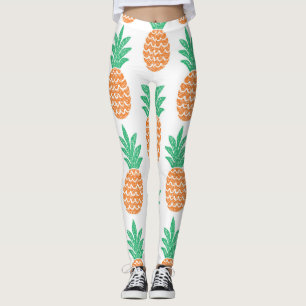 Ananassleuppspelning: Roligt Mönster Delight. Leggings