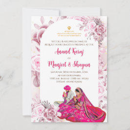 Anand Karaj bröllopskort & Sikh inbjudningar