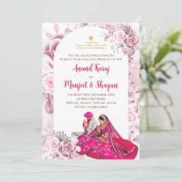 Anand Karaj bröllopskort & Sikh inbjudningar