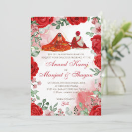 Anand Karaj-inbjudningar & Sikh bröllopskort Inbjudningar