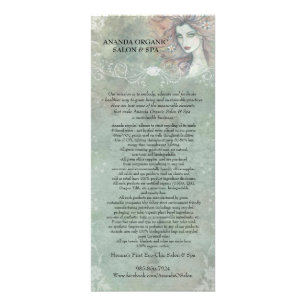 Ananda Organic Salon and Spa-hyllkort Reklamkort