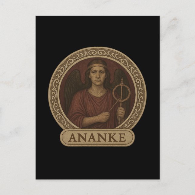 Ananke Goddess Necessity Postcard Vykort (Framsida)
