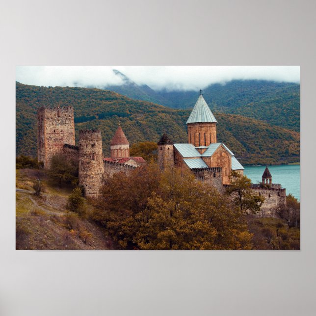 Ananuri kloster Georgia Poster (Framsidan)