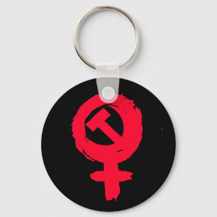 Anarcha-feminist keychain nyckelring
