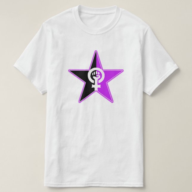 Anarcha-feminist revolutionärfeminist t-shirt (Design framsida)