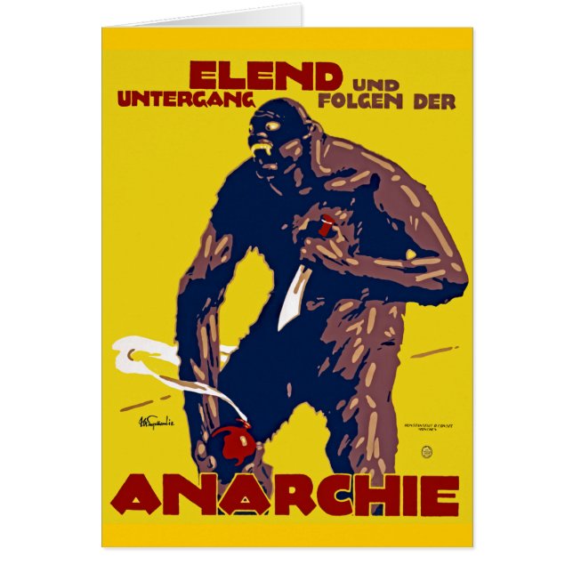Anarchie Hälsningskort (Framsidan)