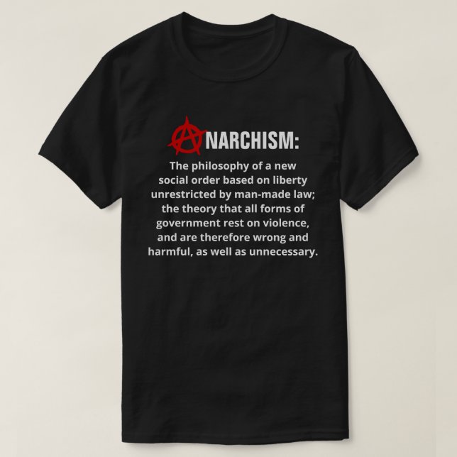 Anarchism Definition T-Shirt (Design framsida)