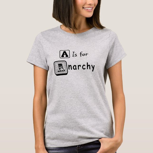 Anarchist Byggnad block T Shirt (Framsida)