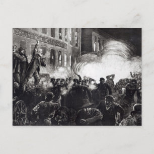 Anarchist Riot i Chicago Vykort