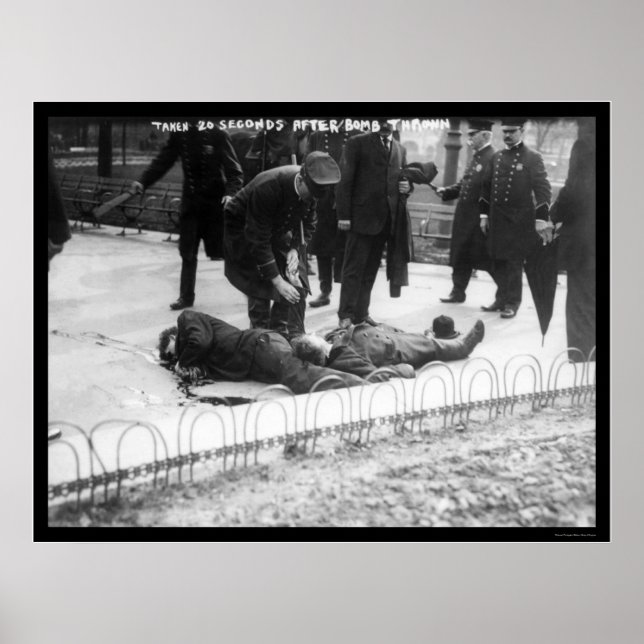 Anarchistiska bombattentat i New York City 1908 Poster (Framsidan)