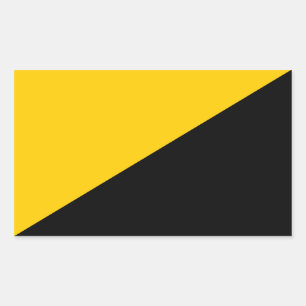 Anarcho Capitalist Square-fästare Rektangulärt Klistermärke