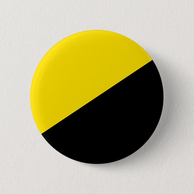Anarcho kapitalism flagga anarchy symbol black yel knapp (Framsida)
