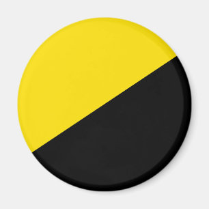 Anarcho kapitalism flagga anarchy symbol black yel magnet