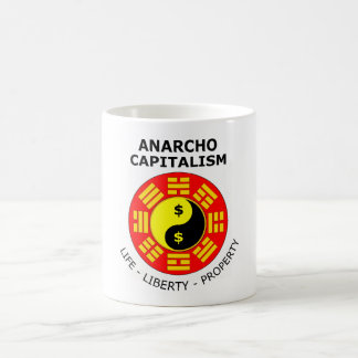 Anarcho kapitalism - liv, frihet, egendom kaffemugg