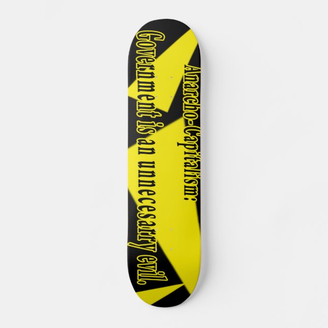 Anarcho-Kapitalism: Skateboard Bräda 19,5 Cm (Framsida)