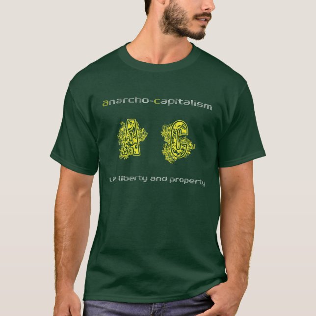 Anarcho kapitalism t-shirt (Framsida)