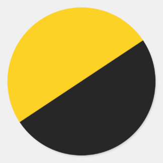 Anarcho kapitalismklistermärke runt klistermärke
