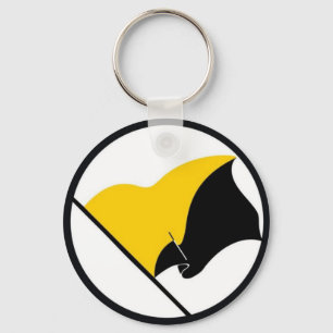 Anarcho kapitalistisk flagga grundläggande nyckelring