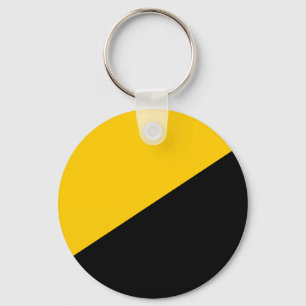 Anarcho kapitalistsvart och gult nyckelring