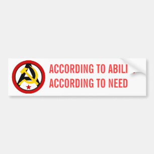 Anarcho-kommunist logotyp bildekal