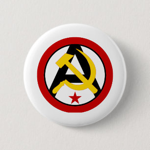 Anarcho-kommunist logotyp knapp