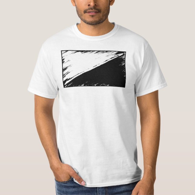 Anarcho-pacifism flaggaT-tröja Tee (Framsida)