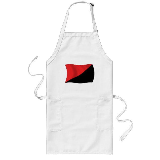 Anarcho-Syndicalism Flagga Apron Långt Förkläde (Framsidan)