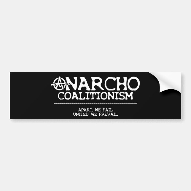 #AnarchoCoalitionism Bildekal (Framsidan)