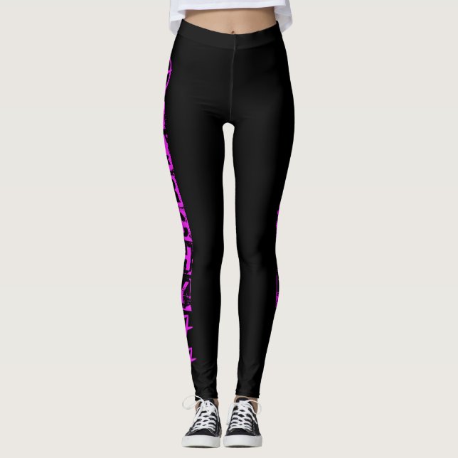 Anarchy 77 (ROSA) Leggings (Framsida)