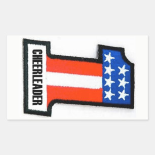 Anarchy Cheerledare Moto Sticker Rektangulärt Klistermärke