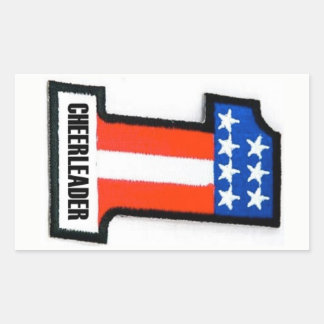 Anarchy Cheerledare Moto Sticker Rektangulärt Klistermärke