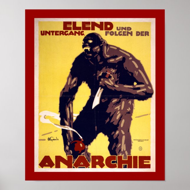 Anarchy - German WWI Poster (gräns) (Framsidan)