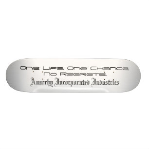 Anarchy Inc - Gammaldags Styrkort Old School Skateboard Bräda 21,6 Cm