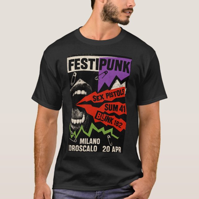 Anarchy Punk Fest: Rebel Sounds T Shirt (Framsida)