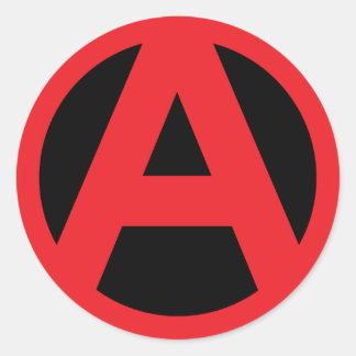 Anarchy Sticker-uppsättning Runt Klistermärke