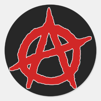 Anarchy Stickers Runt Klistermärke