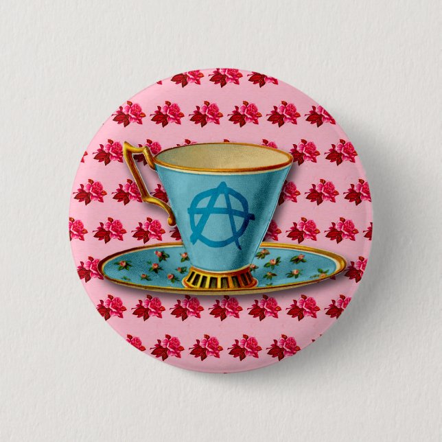 Anarchy Tekopp Button Badge Knapp (Framsida)