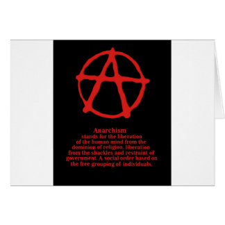 Anarki Hälsningskort
