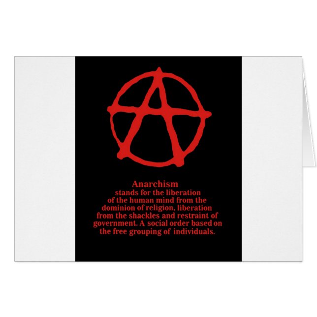 Anarki Hälsningskort (Framsidan Horizontal)