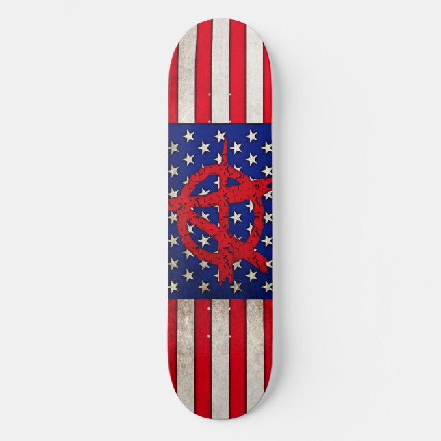 Anarki i USA Mini Skateboard Bräda 18,7 Cm (Framsida)