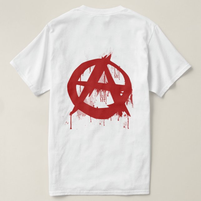 Anarki målar T-tröja Tröja (Design baksida)