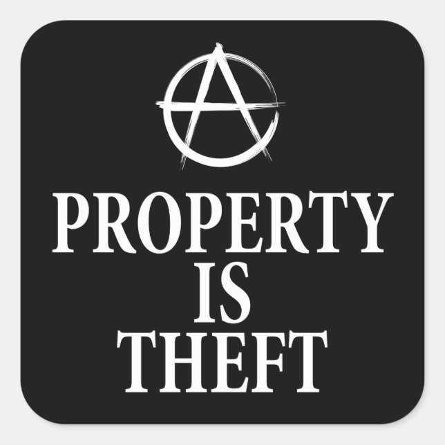 Anarkicitat Fyrkantigt Klistermärke (Framsida)